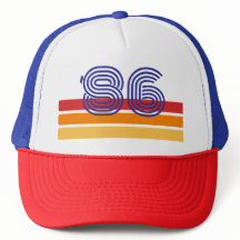 1986 レトロ ストライプ サン 40歳の誕生日