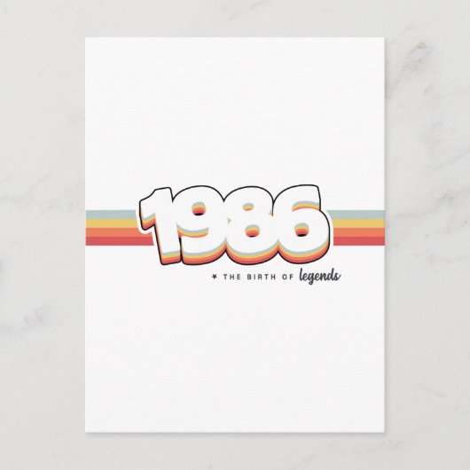 1986 伝説の誕生 ポストカード (正面)
