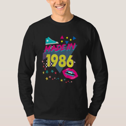 1986 36誕生日80s 90s 1990s 1980s Nos Tシャツ (正面)