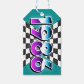 1986 40歳誕生日レトロヴィンテージ パーティー装飾 ギフトタグ (正面)