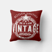 1986 40th Birthday Vintage Aged to perfection クッション (裏面)