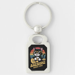 1986 Birthday Retro Cat Lover Ukulele 40th Bday キーホルダー