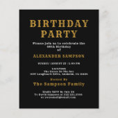 1986 Budget 40th Birthday Invitation Legend チラシ (裏面)