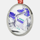 1986-GSX-R-750 SUPERBIKE. メタルオーナメント (左)