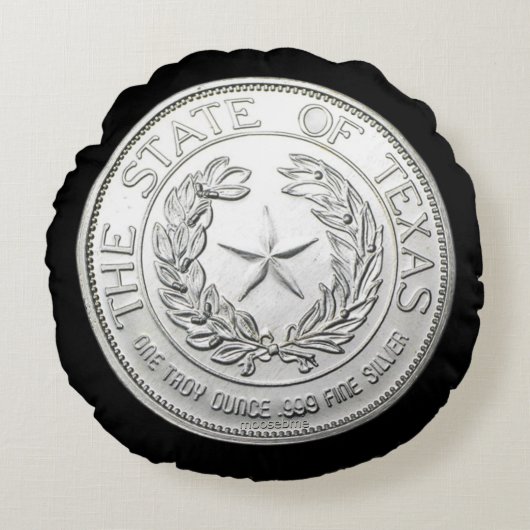 1986 The State of Texas Silver Round ラウンドクッション (正面)