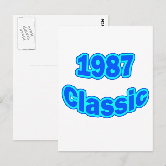 1987クラシック青 ポストカード (正面/裏面)