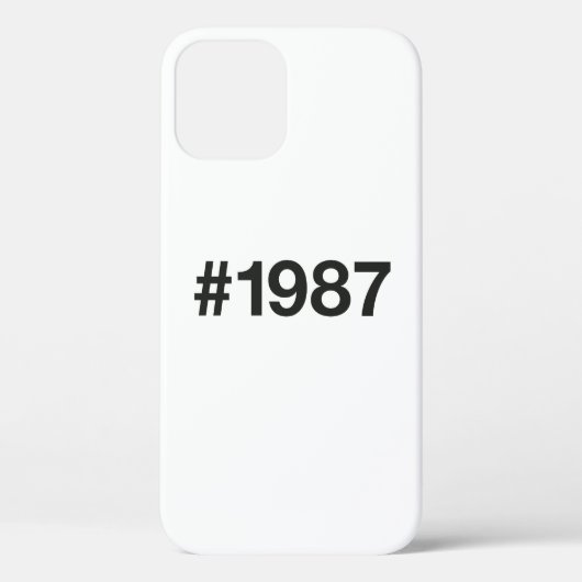 1987ハッシュタグ38誕生日記念日 Case-Mate iPhoneケース (裏面)