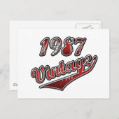 1987ヴィンテージ ポストカード (正面/裏面)