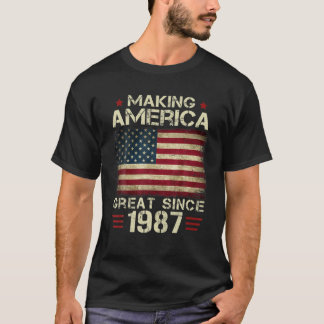 1987年からアメ素晴らしリカをヴィンテージ贈答品に Tシャツ