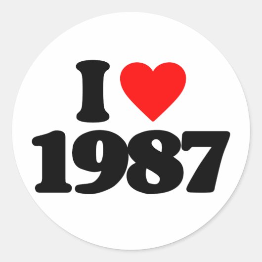 1987年が大好き ラウンドシール (正面)