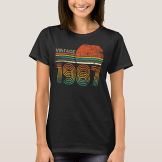 1987年に作られた34誕生日ギフト34検疫Bir Tシャツ