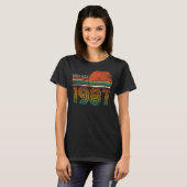 1987年に作られた34誕生日ギフト34検疫Bir Tシャツ (正面フル)