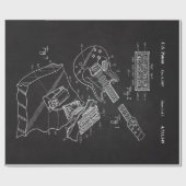 1987年エレキギター音楽ユニーク好きおもしろいギフト ラッピングペーパー (フラット)