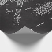 1987年エレキギター音楽ユニーク好きおもしろいギフト ラッピングペーパー (角)