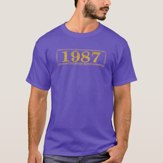 1987年コレクターズ·エディション紫のTシャツ Tシャツ (正面)