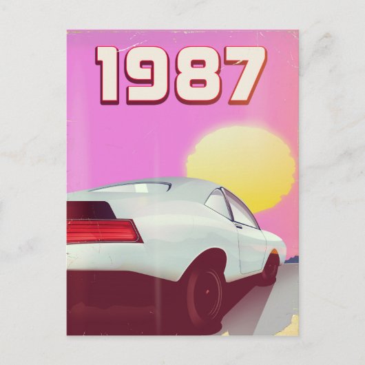 1987年スポーツスカラのポスター ポストカード (正面)
