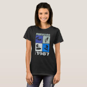 1987年素晴らし以来ウェイクボードライフスタイル Tシャツ (正面フル)