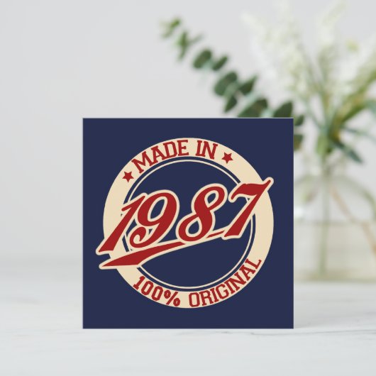 1987年製 カード (スタンド正面)