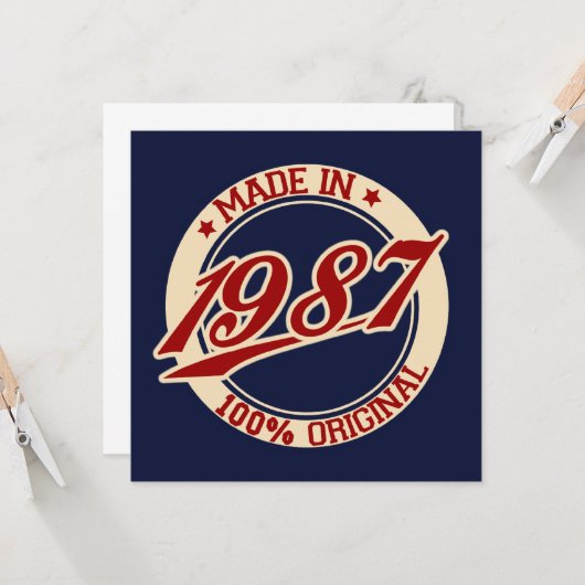 1987年製 カード (正面/裏面インサイチュ)