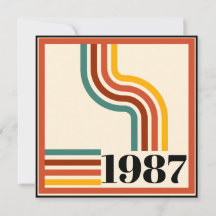 1987年製 レトロ ストライプ 40歳の誕生日