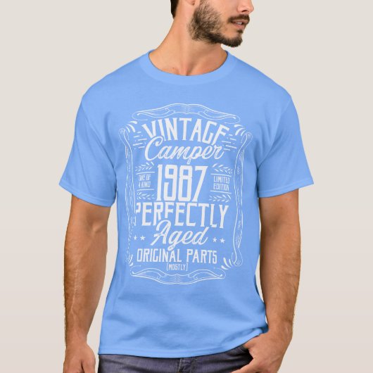 1987年誕生日ギフト キャンパー スカウト キャンプ アイデア 1987 Tシャツ (正面)