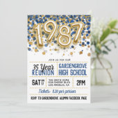 1987年高等学校大学懇親会招待状 招待状 (スタンド正面)