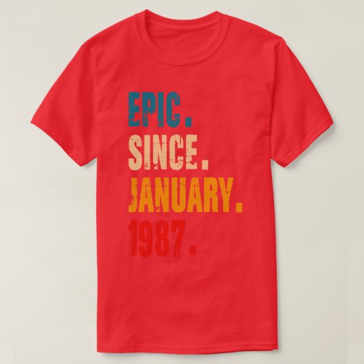 1987年1月からエピック Tシャツ (デザイン正面)