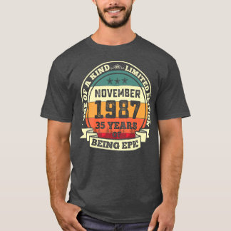 1987年11月35誕生日ギフト35年 Tシャツ