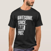 1987年5月以素晴らし来35歳35誕生日 Tシャツ (正面)