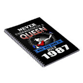 1987年7月の女王を決し生まれて過小評価しない ノートブック (右側)