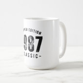 1987年 クラシックな誕生年 コーヒーマグカップ (正面右)