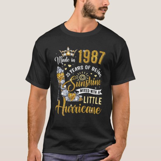1987年、35歳の贈り物女性の日差し35t tシャツ (正面)