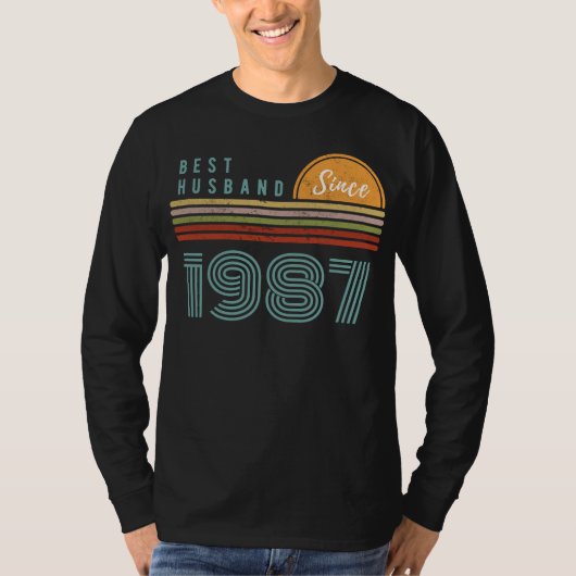 1987最高の年以来の夫Tおもしろい – 理想的な贈り物 Tシャツ (正面)