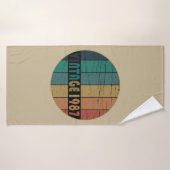 1987生まれ年のヴィンテージ誕生日ギフト バスタオル (バスタオル)