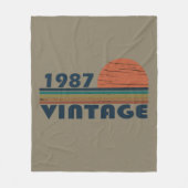 1987生まれ年のヴィンテージ誕生日ギフト フリースブランケット (正面)