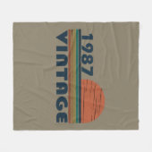 1987生まれ年のヴィンテージ誕生日ギフト フリースブランケット (正面(横))