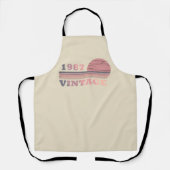 1987生まれ年のヴィンテージ誕生日 エプロン (正面)