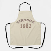 1987生まれ年のヴィンテージ誕生日 エプロン (正面)