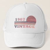 1987生まれ年のヴィンテージ誕生日 キャップ (正面)