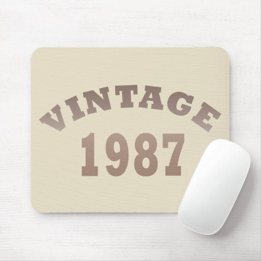 1987生まれ年のヴィンテージ誕生日 マウスパッド (マウス)