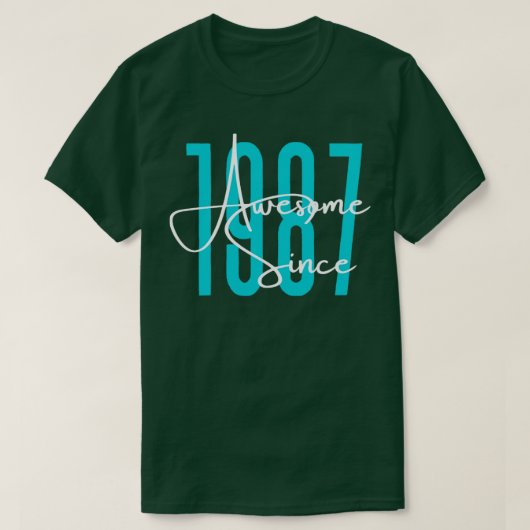 1987生まれ年 Tシャツ (デザイン正面)