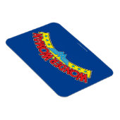 1987疑問に思年の女性の漫画ブックロゴ マグネット (右側)