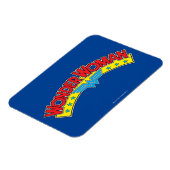 1987疑問に思年の女性の漫画ブックロゴ マグネット