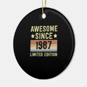 1987素晴らし年誕生日以来 セラミックオーナメント (左)