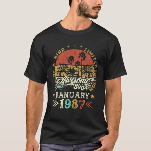 1987素晴らし年1月以来、一種の限定Eの一つ Tシャツ (正面)