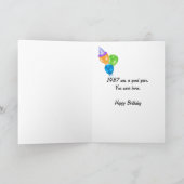 1987誕生日おもしろいトリビア事実 カード (内部)