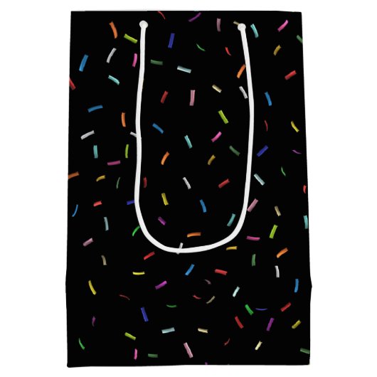 1987誕生日トリビアおもしろいファクト中抱き枕 ミディアムペーパーバッグ (裏面)