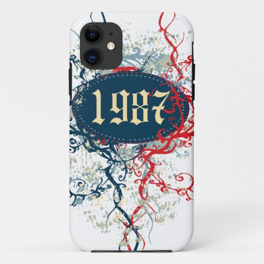 1987誕生日年、1987年以来、または1987年に作られた Case-Mate iPhoneケース (裏面)