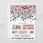 1987高等学校大学懇親会招待状 招待状 (正面)