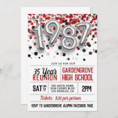 1987高等学校大学懇親会招待状 招待状 (正面/裏面)